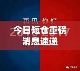 今日短仓重磅消息速递