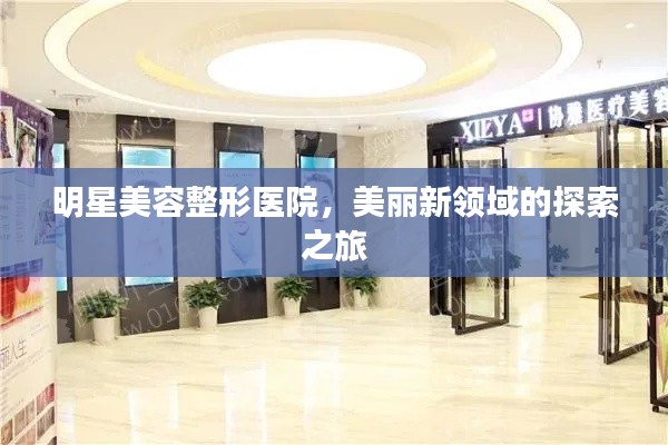 明星美容整形医院，美丽新领域的探索之旅